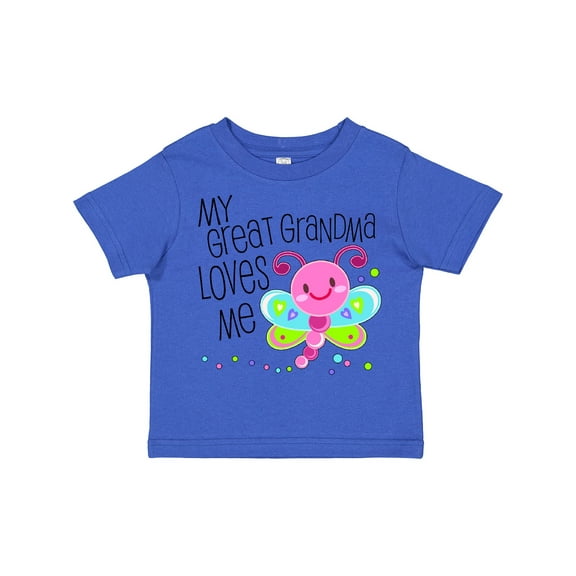 Inktastic My Great Grandma Loves Me- Cute Dragonfly Boys or Girls Toddler T-Shirt
