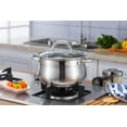 thumbnail image 3 of Alpine Cuisine Stainless Steel Dutch Oven Belly Shape 4 Quart - Dutch Oven Pot with Lid, Stove Stop Cookware for Cooking, Comfortable Handles, Dishwasher Safe & Easy to Clean, 3 of 7