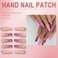 thumbnail image 6 of RAGUPEL 24Pcs Glue on Nails for Women,Rhinestone-Studded Coffin Nails Tips,Hand-Drawn Flowers Cute Press on Nails,False Nails for Parties,Gatherings and Photo Shoots,Style3, 6 of 7
