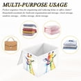 thumbnail image 7 of Storage Box With Lid 16.5x12.6x11.8In Foldable Stacked Household Storage Box Rainbow Pretty Giraffe, 7 of 7