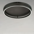 thumbnail image 2 of E22720-BK-ET2 Lighting-Groove-1 LED Flush Mount-24.5 Inches wide by 3.25 inches high-Black Finish, 2 of 5