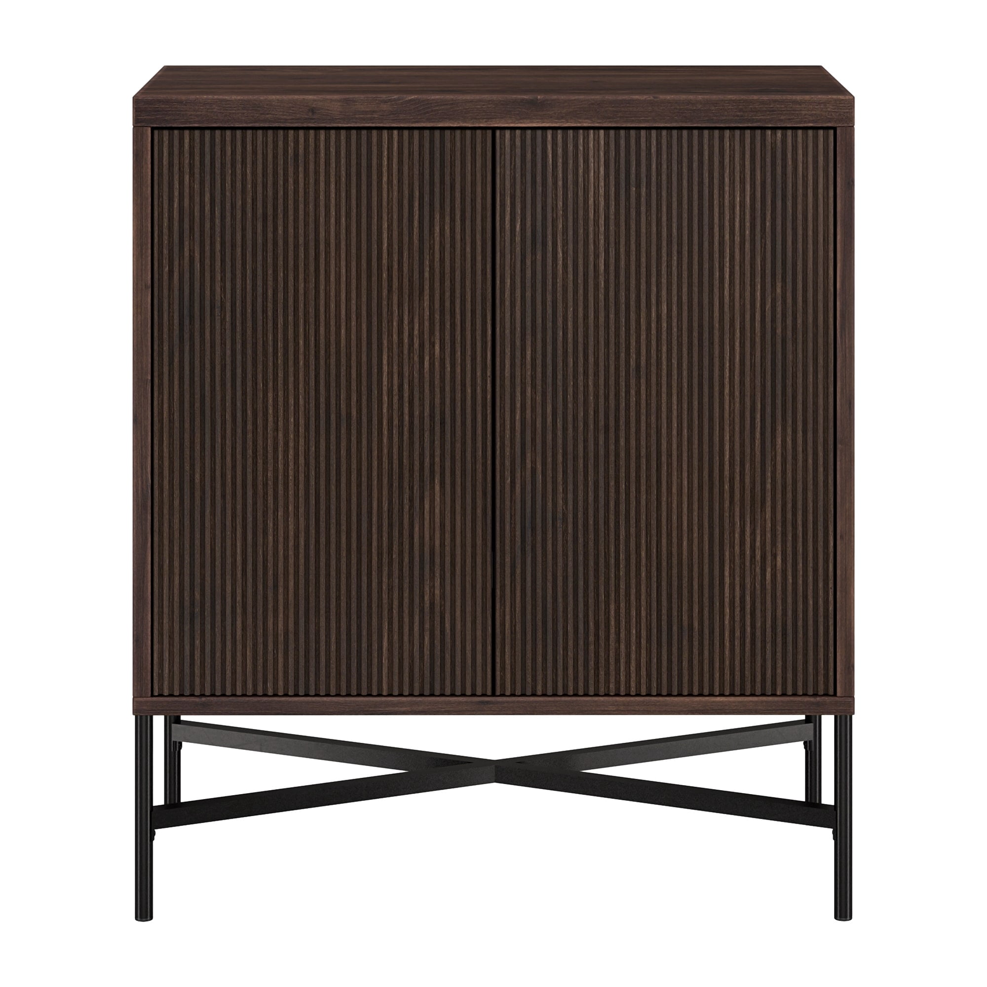 Evelyn&Zoe AC1937 Brighton Accent Cabinet with Adjustable Shelves Alder Brown, 48.1 lb