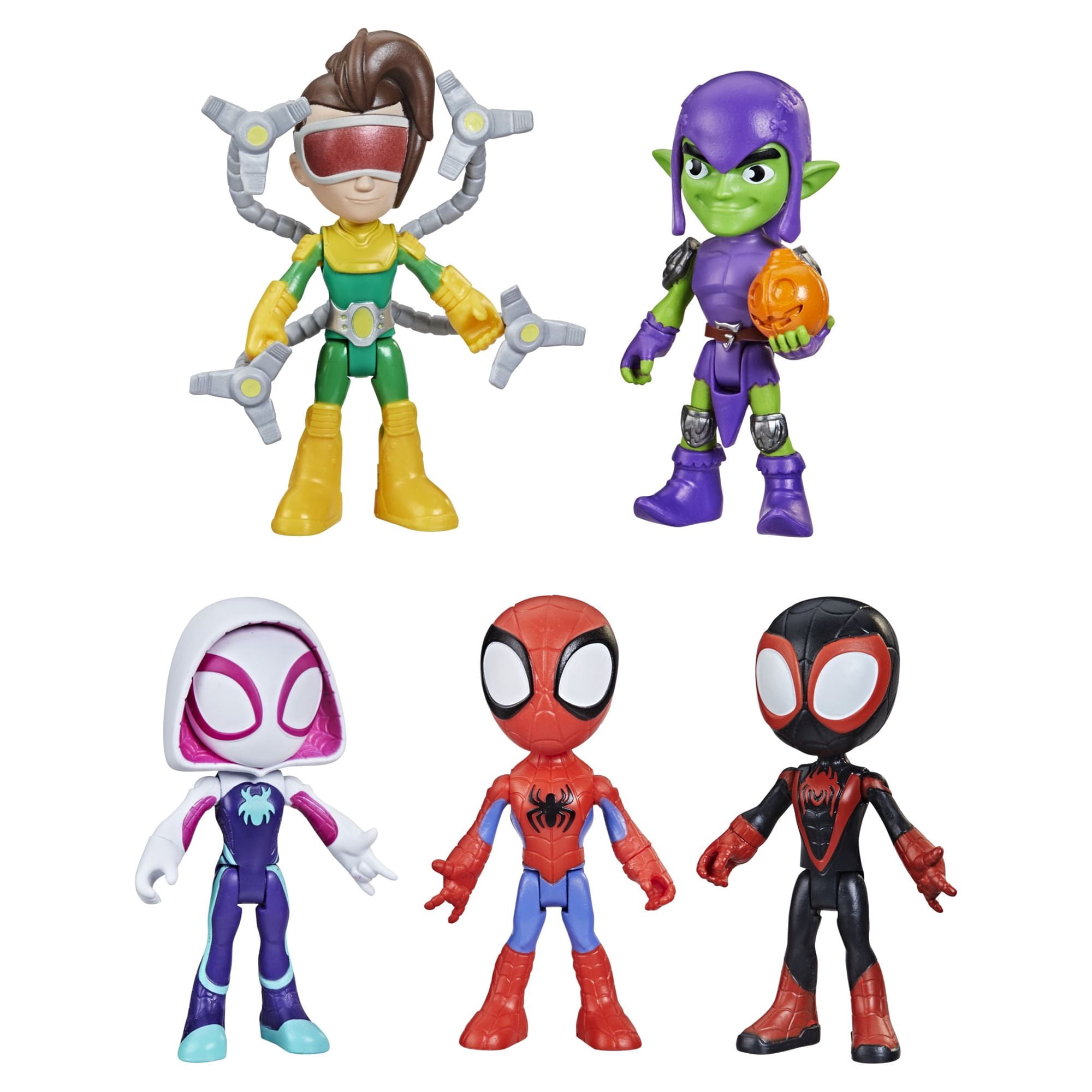 Marvel Spidey and His Amazing Friends Web Squad Figure Collection, 5 Action Figures