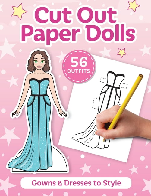 cut out paper doll dress Fashion Paper Doll: Color, cut and create, (Paperback)