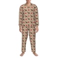 thumbnail image 3 of Daiia German Shepherd Dog for Men's Long-Sleeved Pajama Set – Soft & Comfortable Sleepwear Button-Up Pajamas Cozy Lounge Wear-XX-Large, 3 of 7