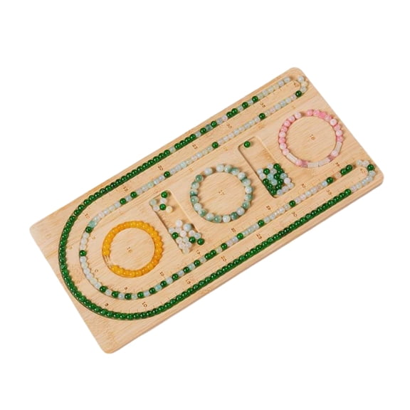 Necvior Multifuntional Wood Board Jewelry Beading Board Handmade Bracelet Necklace Organizers Beading Tray Jewelry Designs Tray
