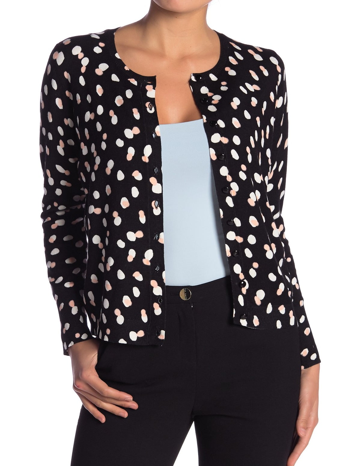 Philosophy Sweaters Womens Large Petite Cardigan Printed Sweater PL