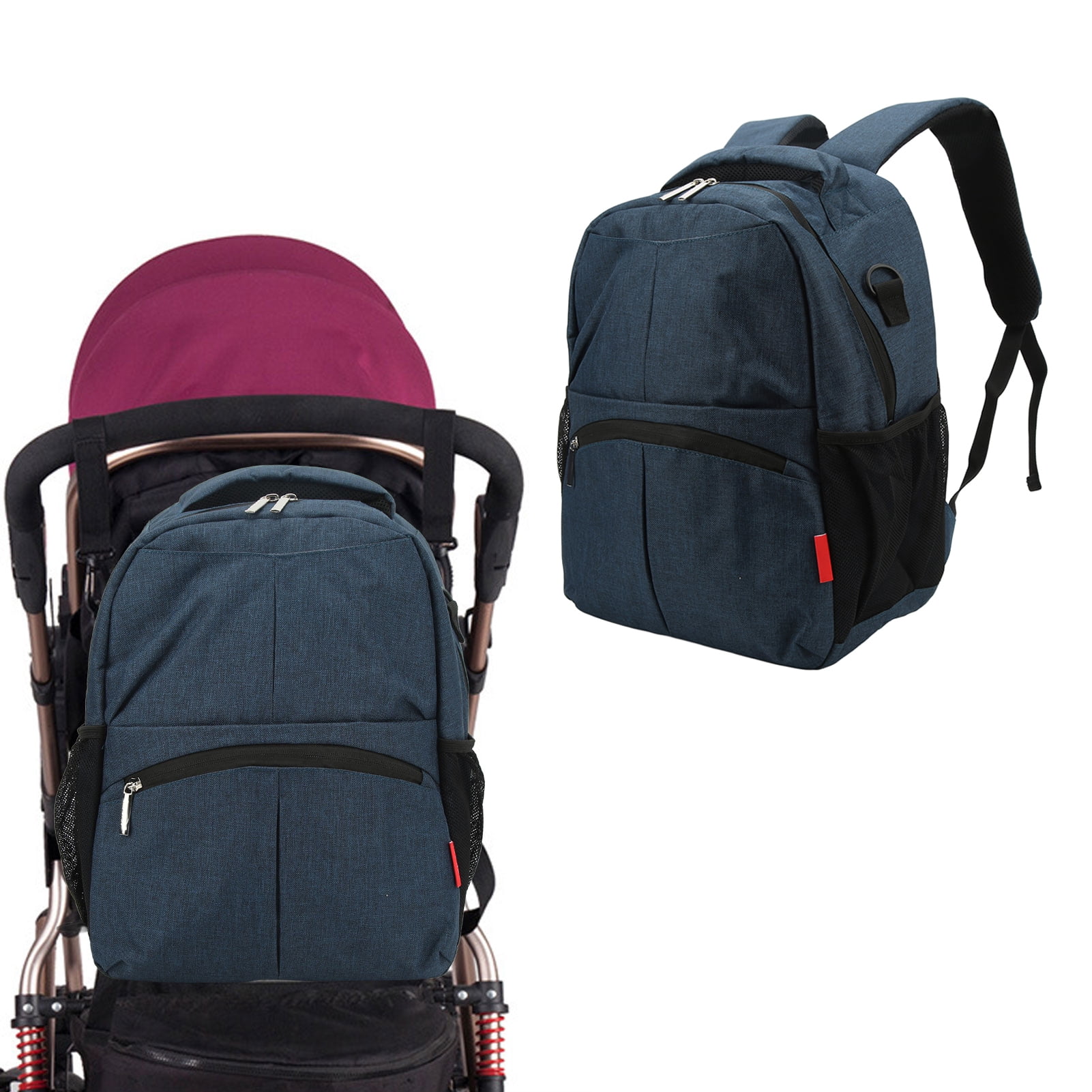 Xirurus Premium Compartment Diaper Organizer Backpack Multi Function Adjustable Strap Waterproof Nylon Large Capacity Mummy Travel Bag For Baby Care And Daycare, Peacock Green
