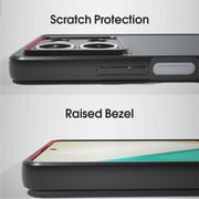 IBMRS [Anti-Scratch Double Coating] For Xiaomi Redmi Note 13 Clear Case, Shockproof Translucent Phone Cover (Camo Black)