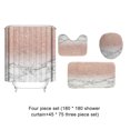 thumbnail image 4 of Moyic Cortina de ducha moderna para baño: juego de cortina de ducha impermeable y elegante para baño Cortina de ducha impermeable Juegos de accesorios de baño 4 juegos 180*180+45*75, 4 of 6