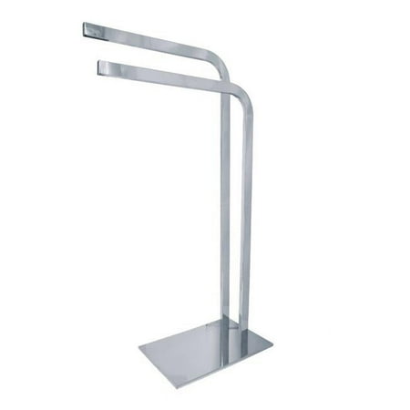 Kingston Brass Modern Edenscape Pedestal Dual Towel Rack - Polished Chrome