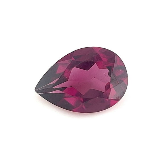 Certified Genuine 0.75 Carat Rhodolite Garnet Pear Shape Brilliant Cut 7x5 mm Loose Gemstone January Birthstone