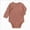 Brick Red, variant on 0-3 Months Newborn Baby Bodysuit Long Sleeve Infant Side Footed Bodysuit Newborns Everyday Wear Romper Jumpsuits For Newborn Daily Wear