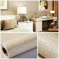 thumbnail image 6 of LELINTA 23.6'' x 40'' Khaki Poplin Texture Peel & Stick Wallpaper Self-Adhesive DIY Wallpaper Flaxen Grasscloth Vinyl Film Wall Stickers, 6 of 6