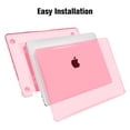 thumbnail image 6 of Fintie Case Bundle for 2022-2016 MacBook Pro 13-inch with M2/M1 chip (A2338 A2251 A2289 A2159 A1989 A1706 A1708) - Snap On Hard Shell Cover with Keyboard Skin & Screen Protector, Crystal Pink, 6 of 7