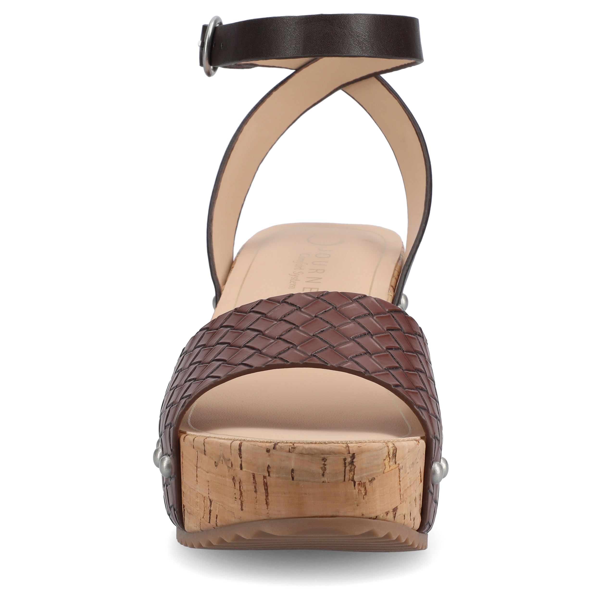 Journee Women's Vanessa Open Toe Platform Clog Heels