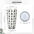 thumbnail image 4 of KLL Buffalo Plaid Christmas Trees Print 40oz Stainless Steel Insulated Car Cup with Spillproof Lid - Keep Your Drink Hot or Cold on the Go-Without Straw, 4 of 8