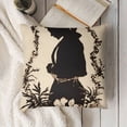 thumbnail image 3 of YINGXI Be Eggs Black Throw Pillow Covers, Decoration for Sofa Couch 22x22in, 3 of 5