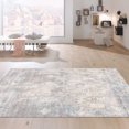 thumbnail image 2 of Pasargad Home Mirage 12' x 15' Hand-Loomed Bamboo Silk Grey/Aqua Rug - All Ages, Indoors, 2 of 5