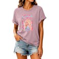 thumbnail image 3 of Women Dolly Country Music Legend Shirts Graphic T Shirts Vintage Crewneck Tee Short Sleeve Casual Loose Fit Retro Shirt Top, 3 of 5