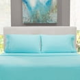 thumbnail image 7 of Clara Clark California King Size Bed Sheets Set - Deep Pocket 4 Piece - 1800 Hotel Luxury Soft Double Brushed Microfiber, Aqua Blue, 7 of 7