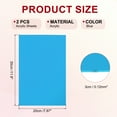 thumbnail image 2 of 2 Pcs Transparent Acrylic Sheets 1/8" Thick Plastic Sheets 8x12 Inch, Blue, 2 of 7