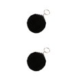 thumbnail image 1 of Llavero Flexible Yuarrent Fuzzy Ball Negro 8cm 2piezas, 1 of 4