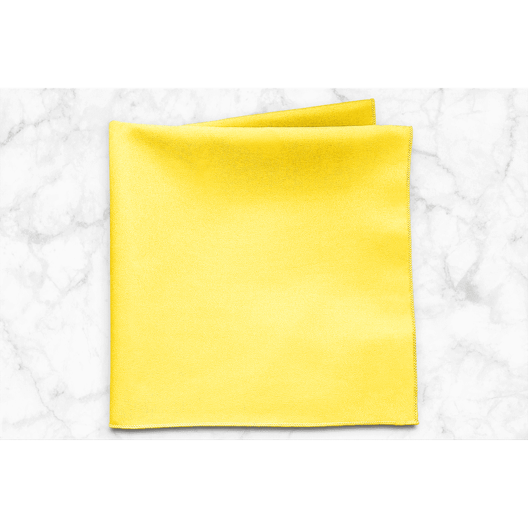 Ultimate Textile 17 Cloth Napkins, Party and Home Décor, Lemon Yellow, 1  Dozen 