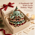 thumbnail image 6 of DIY Layered Ocean Christmas Yarn Art Kit Collection, Cute Octopus Crochet Ornament, Beginner‑Friendly Craft Set for Christmas Home Decor & Handmade Holiday Gifts, 6 of 6