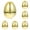 Gold*10, variant on Extra Large Empty Plastic Easter Eggs, Jumbo Golden Surprise Eggs for Egg Hunts, Party Favors, Candy Stuffing, Easter Decor, By VINOIC