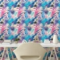 thumbnail image 2 of Ambesonne Marine Abstract Peel & Stick Wallpaper for Home, Deep Ocean Life, 13"x72", Sea Blue Pink and Multicolor, 2 of 5