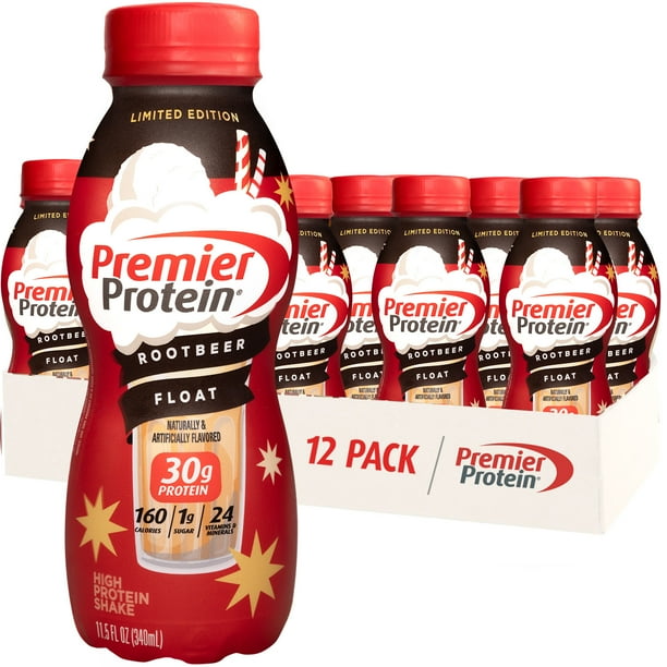 Premier Protein Shake, Root Beer Float Limited Time, 30g Protein, 11.5