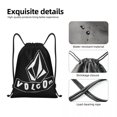 thumbnail image 4 of Mochila con cordón y logotipo de Volcom, bolsa deportiva para gimnasio, bolsa con cordón para hacer ejercicio, 4 of 5