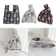 thumbnail image 2 of Knitted Handbag with Floral Pattern Fashionable & Spacious Pouch Small Tote Bag Eye catching Bag Perfect for Daily Use, 2 of 14