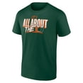 thumbnail image 2 of Men's  Green Miami Hurricanes Home Field Win T-Shirt, 2 of 3