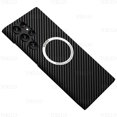 thumbnail image 3 of Funda ultrafina magnética con patrón de textura de fibra de carbono para Samsung Galaxy S22 Ultra S23 Plus, cubierta de armadura de anillo MagSafe mate, 3 of 5