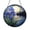 Acrylic 3.5 Inch, variant on Blue Iris Moonlight Stained Glass Suncatcher, Elegant Floral Window Decor Accent