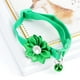 thumbnail image 5 of EeaseMX Collar adorable para mascotas, cadena creativa con flores para el cuello, a la moda, con cascabel para fiestas, para gatos y perros (verde), 5 of 7