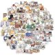 thumbnail image 4 of 50 pcs Cartoon Animal Day Graffiti Stickers Personal Decorative Stickers for Guitar Notebook Luggage, 4 of 5