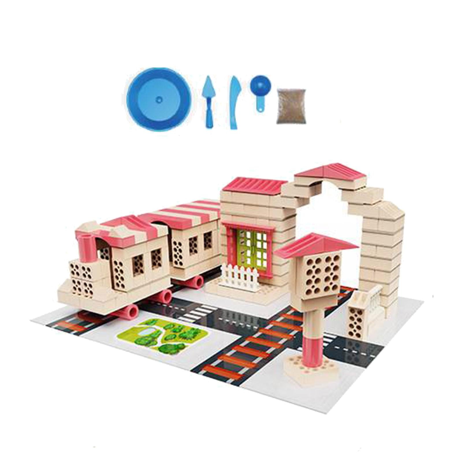 Building Bricks Kits Reusable DIY Model Kids Toys Creative for Toddlers Train