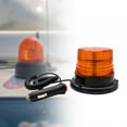 thumbnail image 1 of Ximing 24 LED Strobe Warning Light Beacon Light Car Forklift Tractor Flashing Light Orange Round Base, 1 of 10