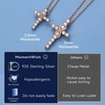 thumbnail image 6 of MomentWish Infinity Cross Necklace for Women Sterling Silver Moissanite Cross Pendant Birthday Easter Gifts for Her, 6 of 9