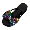 thumbnail image 1 of Cathalem Women's Fashion Design Slides Sandals Backless Summer Flats Sandals,Yellow 42, 1 of 5