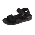 thumbnail image 2 of KEVCHE Leather Sandals for Women, Open Toe Adjustable Ankle Strap Slingback Platform Sandals, Wide Width Strappy Summer Casual Dressy Beach Vacation Shoes, Lightweight Chunky Sole Walking Sandals, 2 of 7