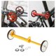 thumbnail image 5 of Portaequipajes trasero con varilla de extensión para ruedas de bicicleta plegable para transportar y caminar Oro plata, 5 of 9