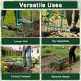 thumbnail image 7 of Broad Fork Garden Tool - 5 Tines Heavy Duty Broadfork for Digging, Cultivating & Loosening Soil, Ergonomic U-Shaped Design Hand Tiller for Gardening & Farming, 7 of 7