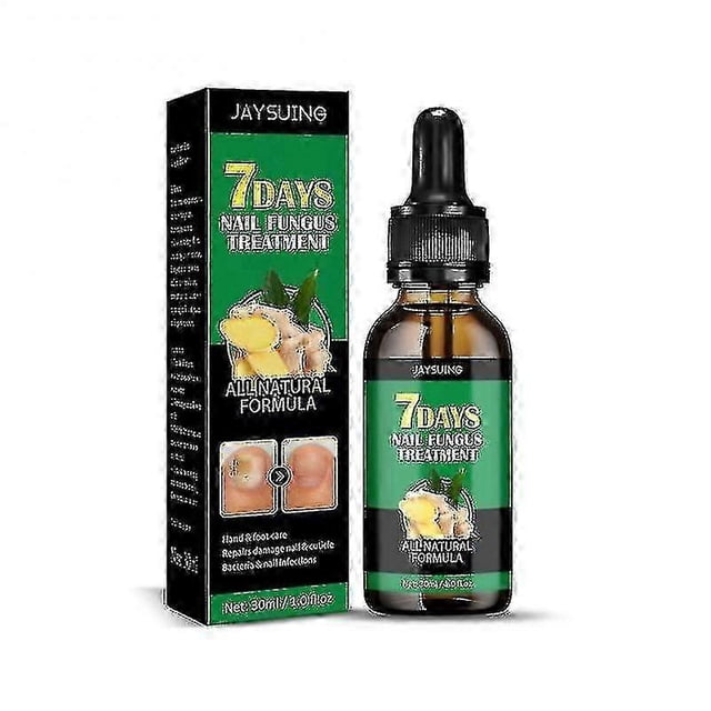 Jaysuing Ginger Nail Care Solution 30ml Nail Fungus Repair Hand, Foot Nail Care Soft Nail Bright -
