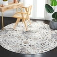 thumbnail image 2 of SAFAVIEH Shivan Deloris Floral Damask Area Rug, Ivory/Grey, 6'7" x 6'7" Round, 2 of 8