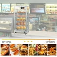 thumbnail image 5 of EastVita Commercial Food Warmer Display, 14" 5-Layer Pizza Warmer Cabinet Countertop Pastry Warmer, Stainless Steel Framed Glass Door, 5 of 7