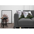 thumbnail image 3 of Ambesonne Eiffel Tower Throw Pillow Cover 2 Pack, Colorful Blossoms, 24", Grey Green, 3 of 7